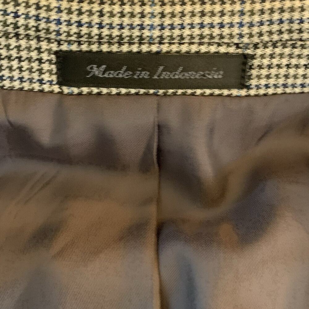 Lauren Ralph Lauren Men's 42R Silk/Wool Houndstooth Blazer Sport Coat Brown - Picture 15 of 16